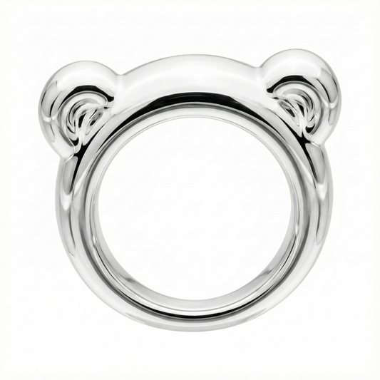 Anillo de Plata 925 modelo WInter Bear de frente