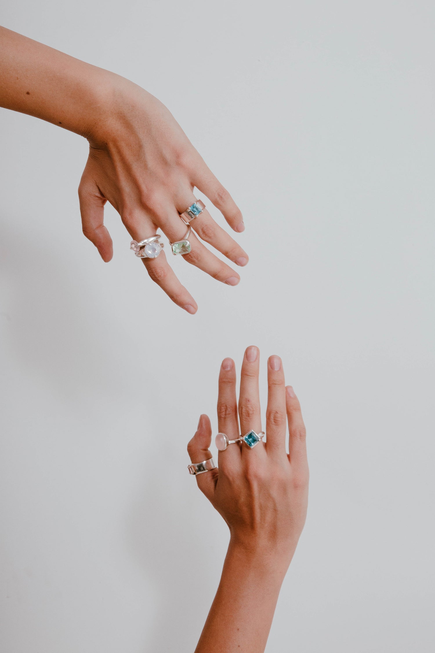 Natural Stone Silver 925 Rings Various