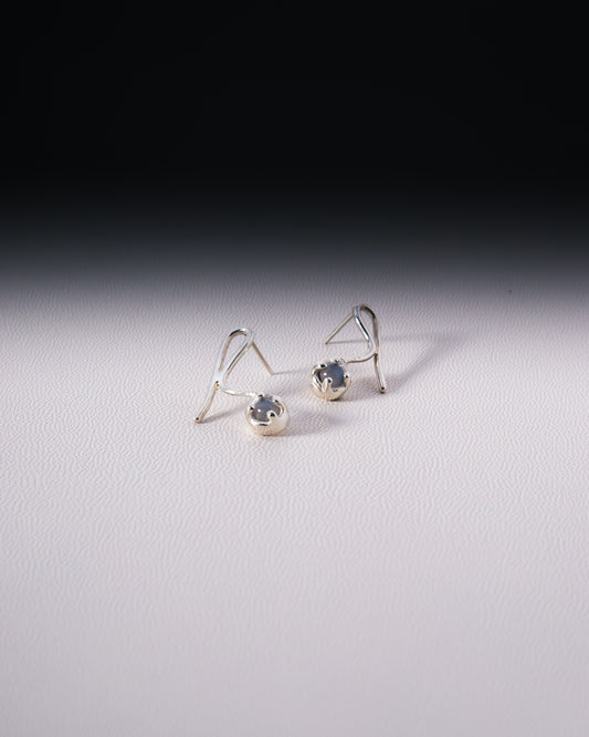 006 Moon Shadow Dot Earrings