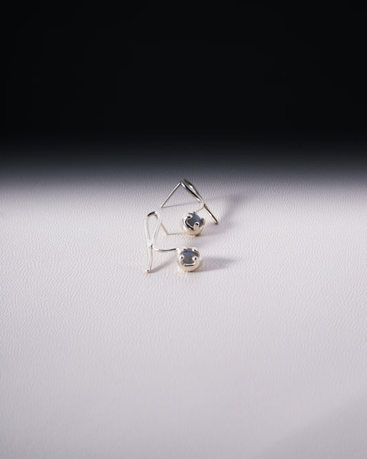 006 Moon Shadow Dot Earrings