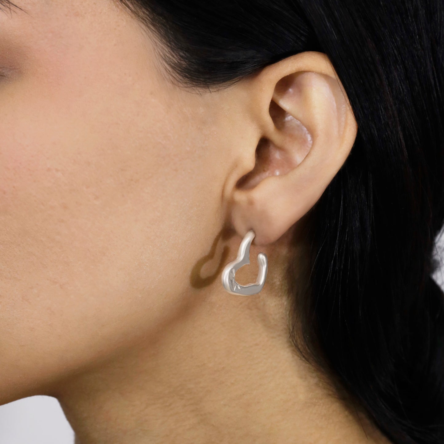Aretes Heart Hoop