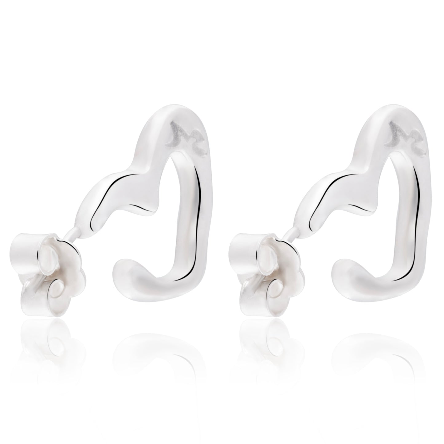 Aretes Heart Hoop