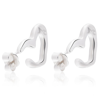 Aretes Heart Hoop