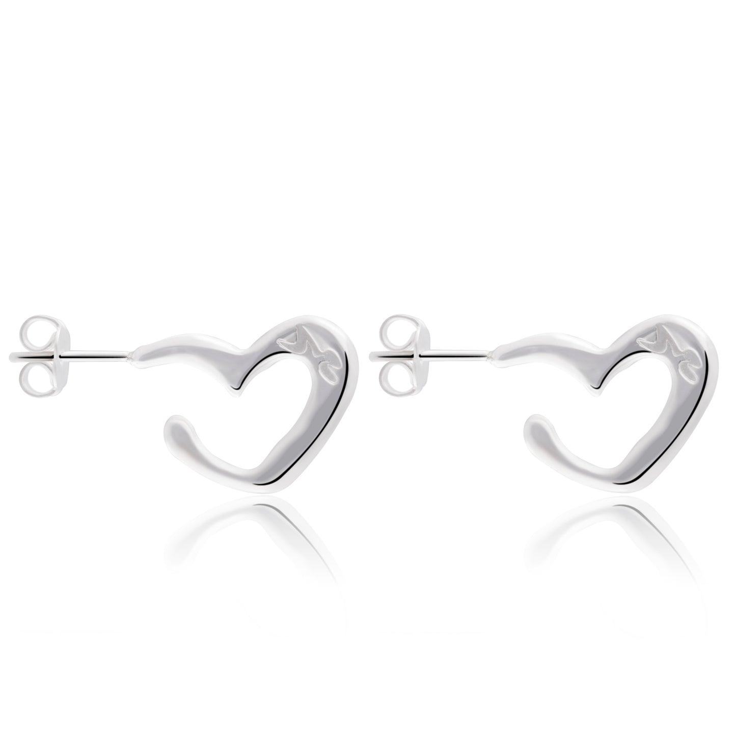 Aretes Heart Hoop