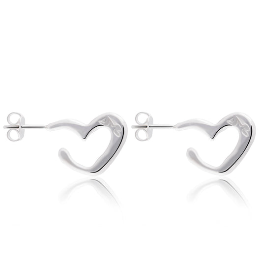 Aretes Heart Hoop