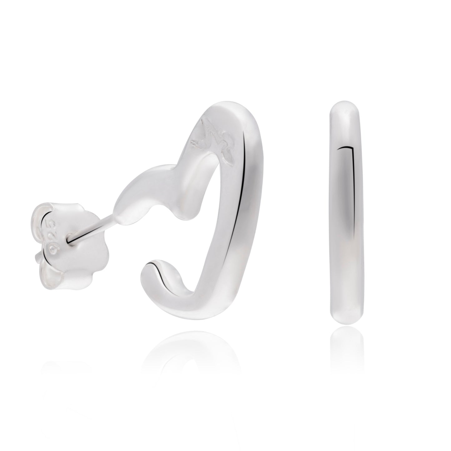 Aretes Heart Hoop