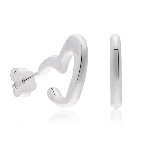 Aretes Heart Hoop