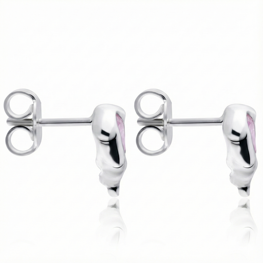 Aretes de Plata 925 modelo Dripping Love de lado