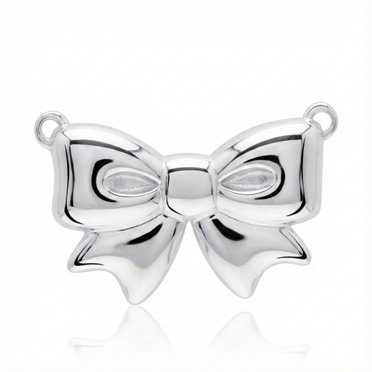 Dije de Plata 925 con forma de moño