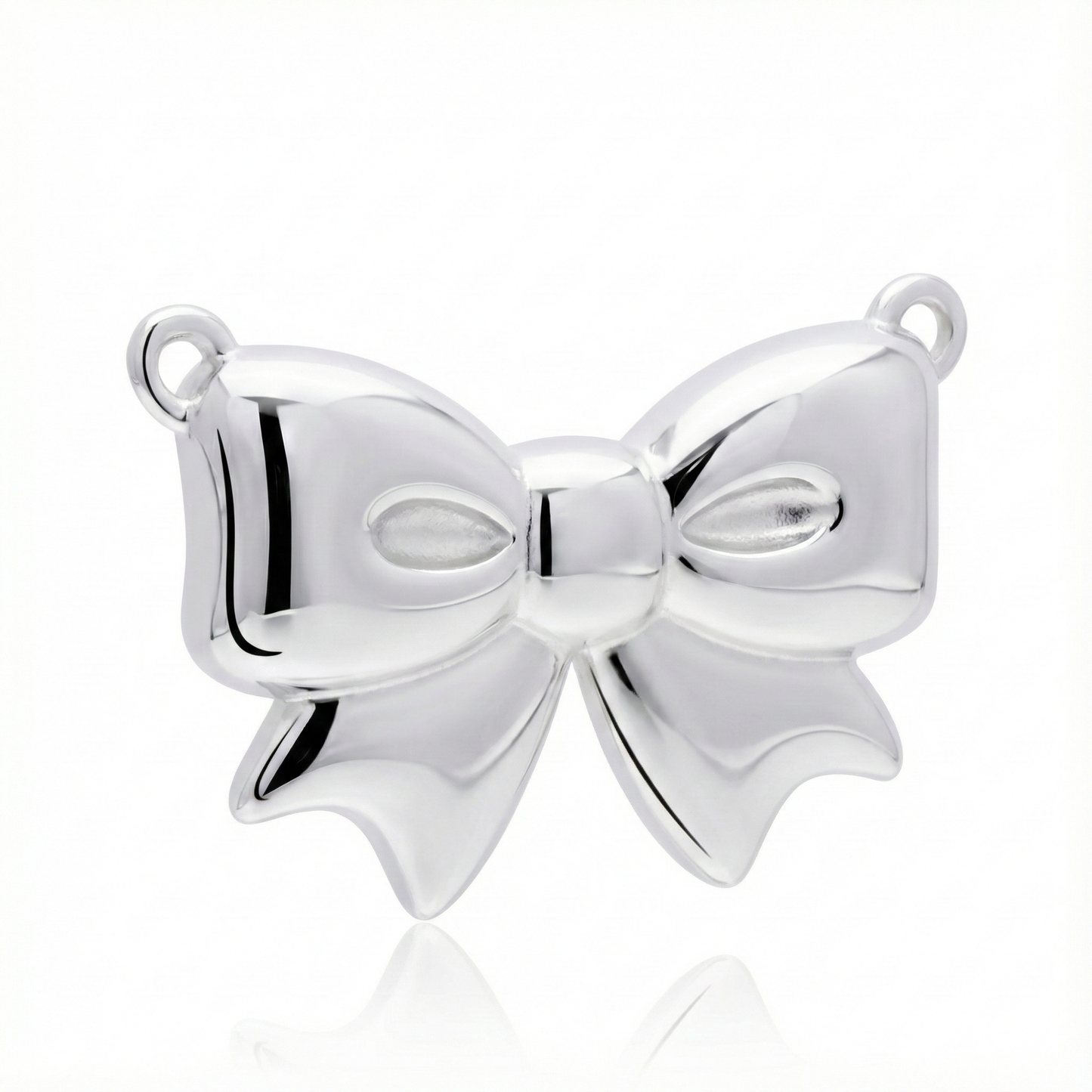 Dije de Plata 925 en forma de moño con angulo
