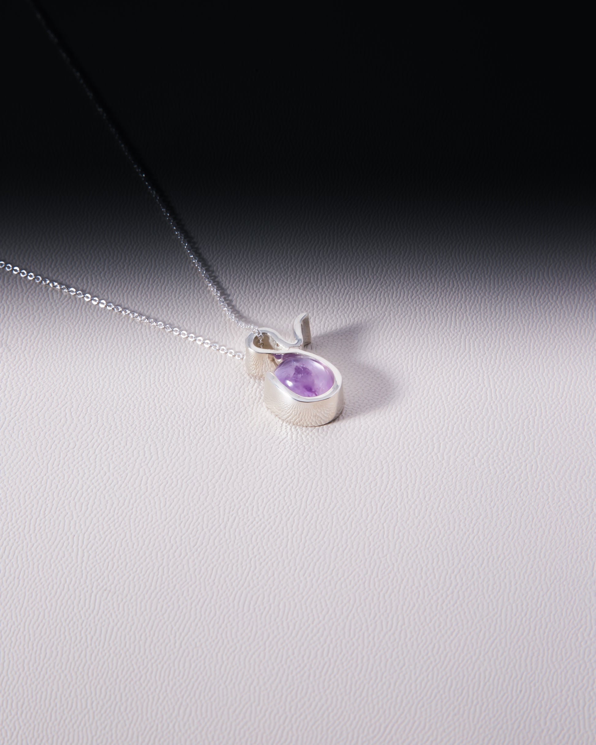 Collar de Plata con piedra Amatista
