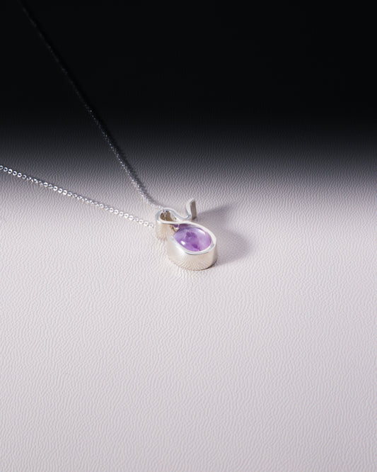Collar de Plata con piedra Amatista