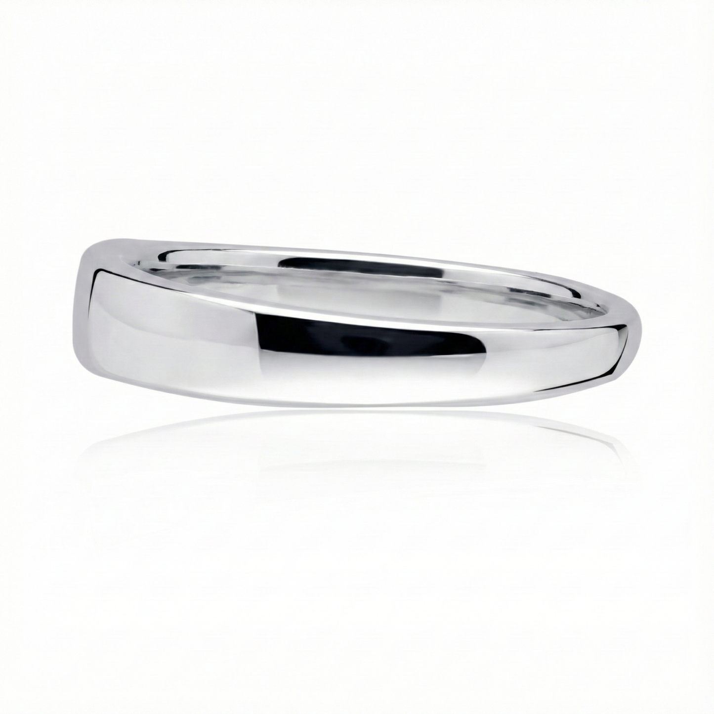 Anillo de plata 925 modelo simple latch acostado