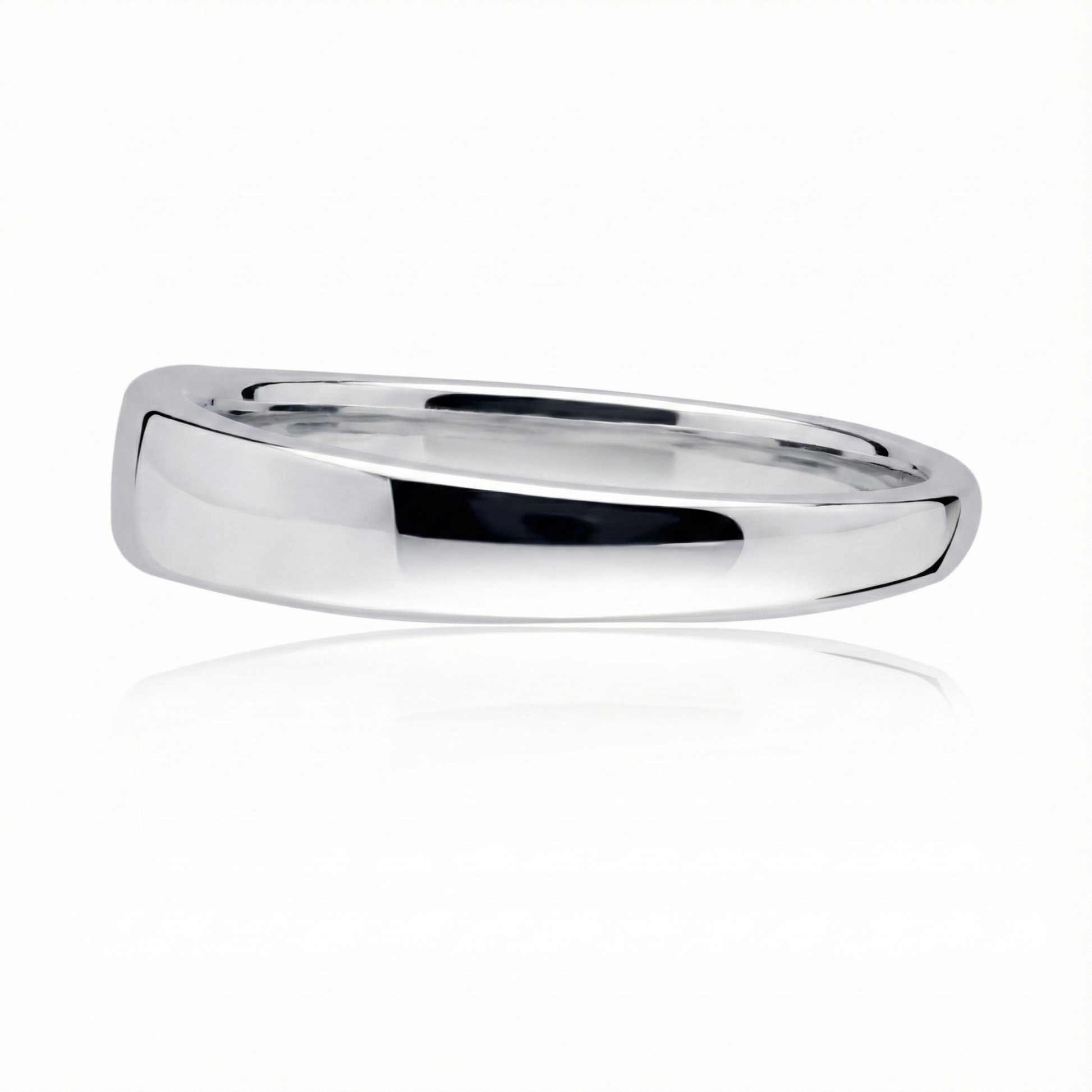 Anillo de plata 925 modelo simple latch acostado