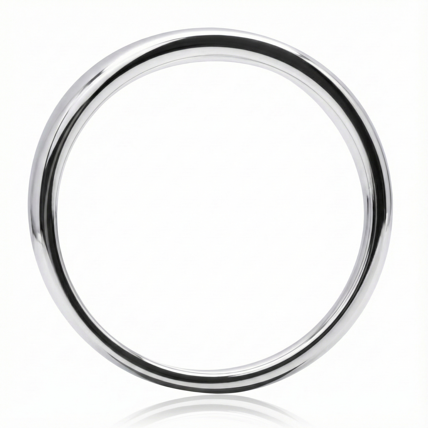 Anillo de plata 925 modelo simple latch de frente