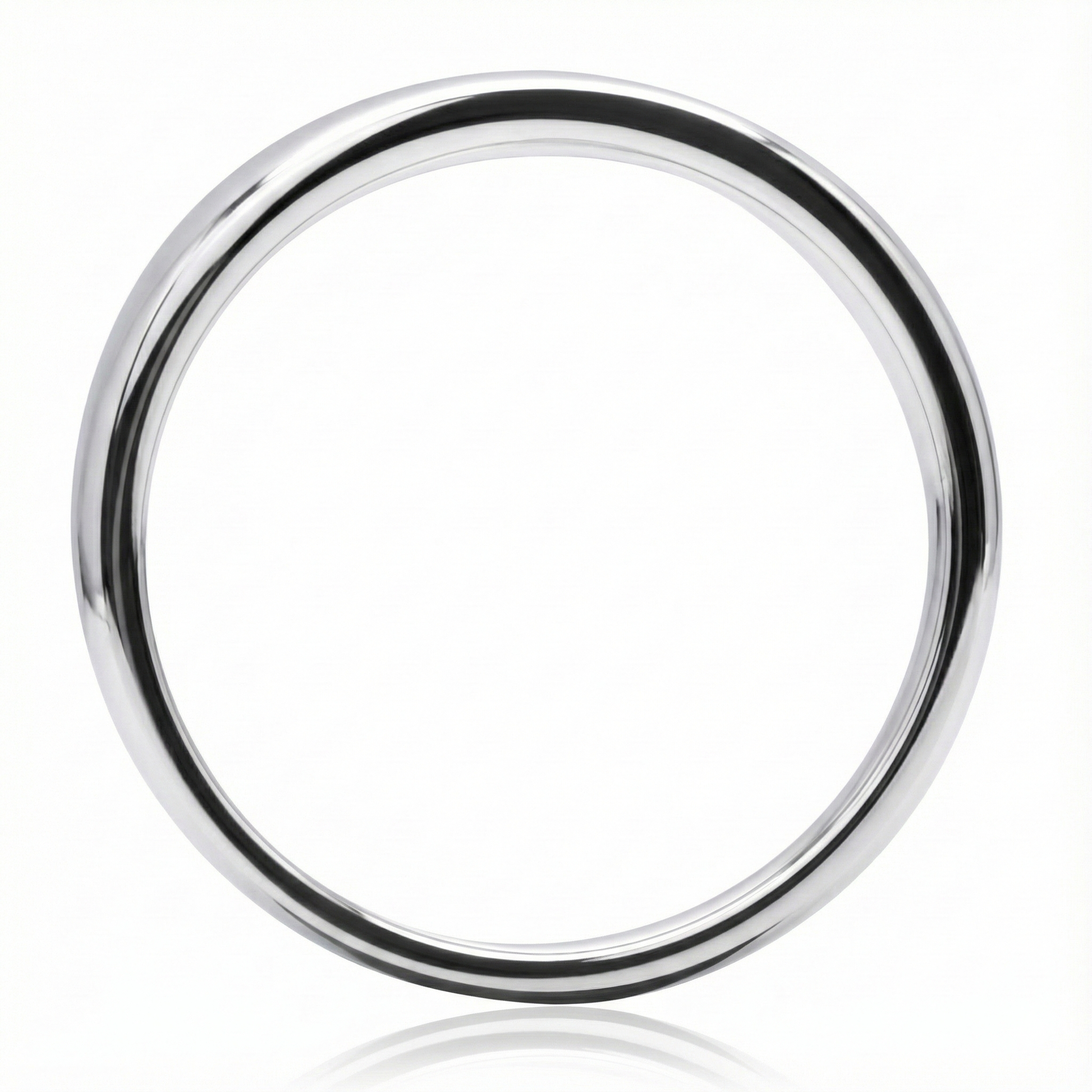 Anillo de plata 925 modelo simple latch de frente