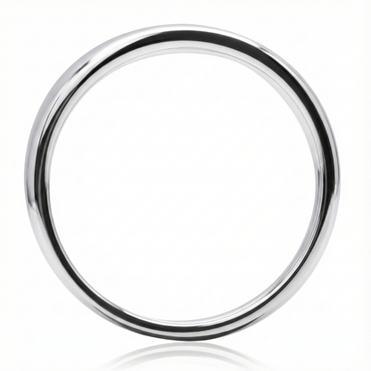 Anillo de plata 925 modelo simple latch de frente