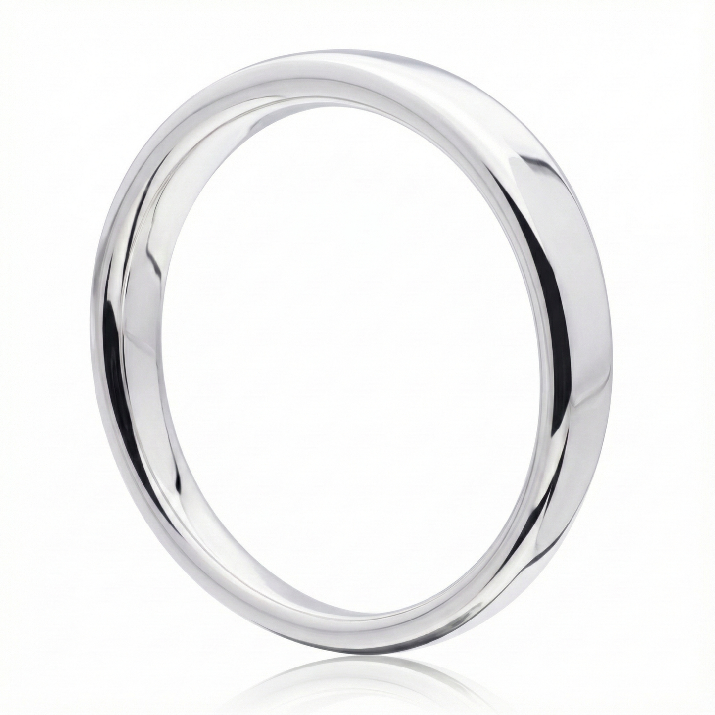 Anillo de plata 925 modelo simple latch de lado frontal