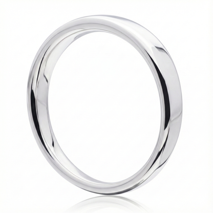 Anillo de plata 925 modelo simple latch de lado frontal