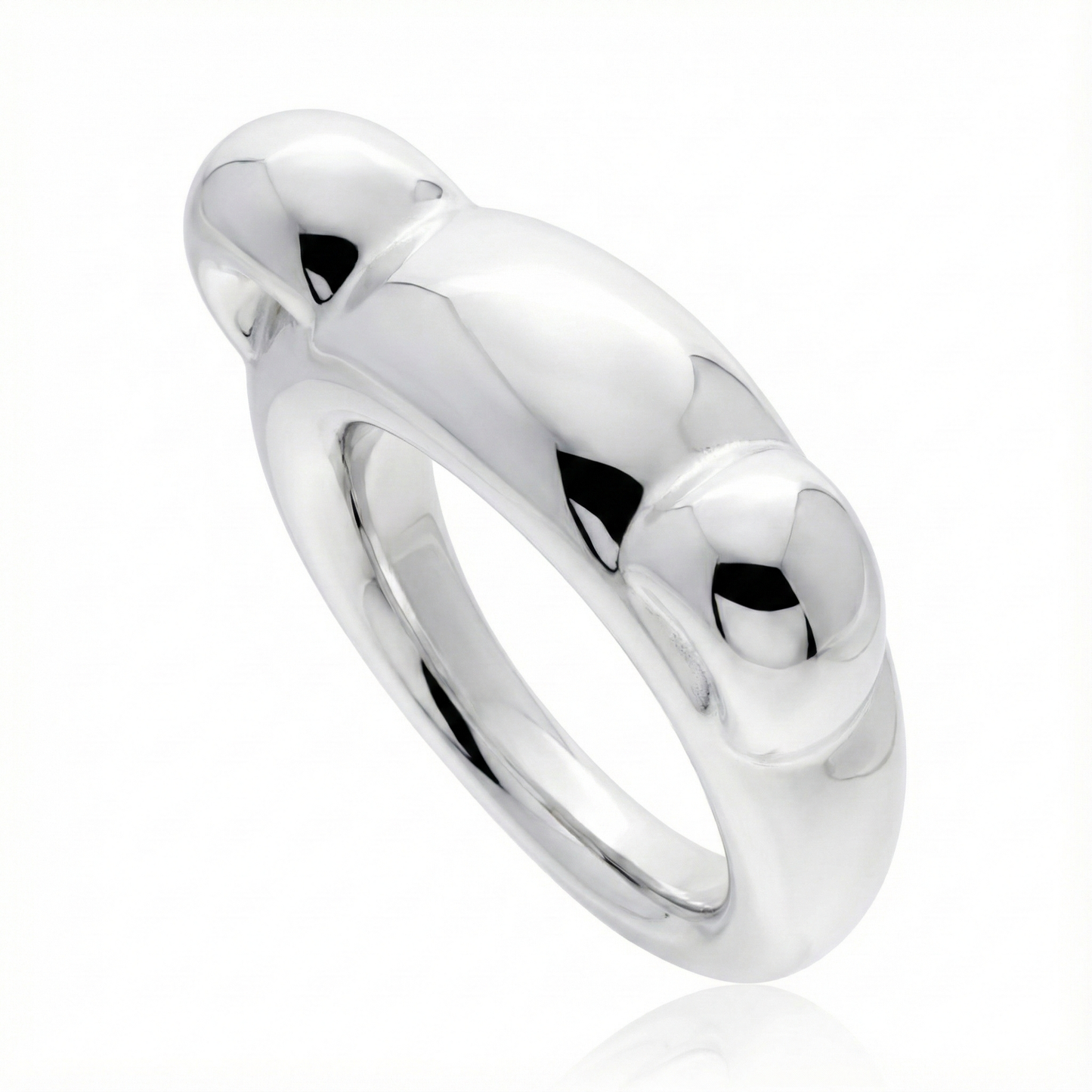 Anillo de Plata 925 modelo WInter Bear en angulo