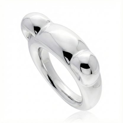 Anillo de Plata 925 modelo WInter Bear en angulo
