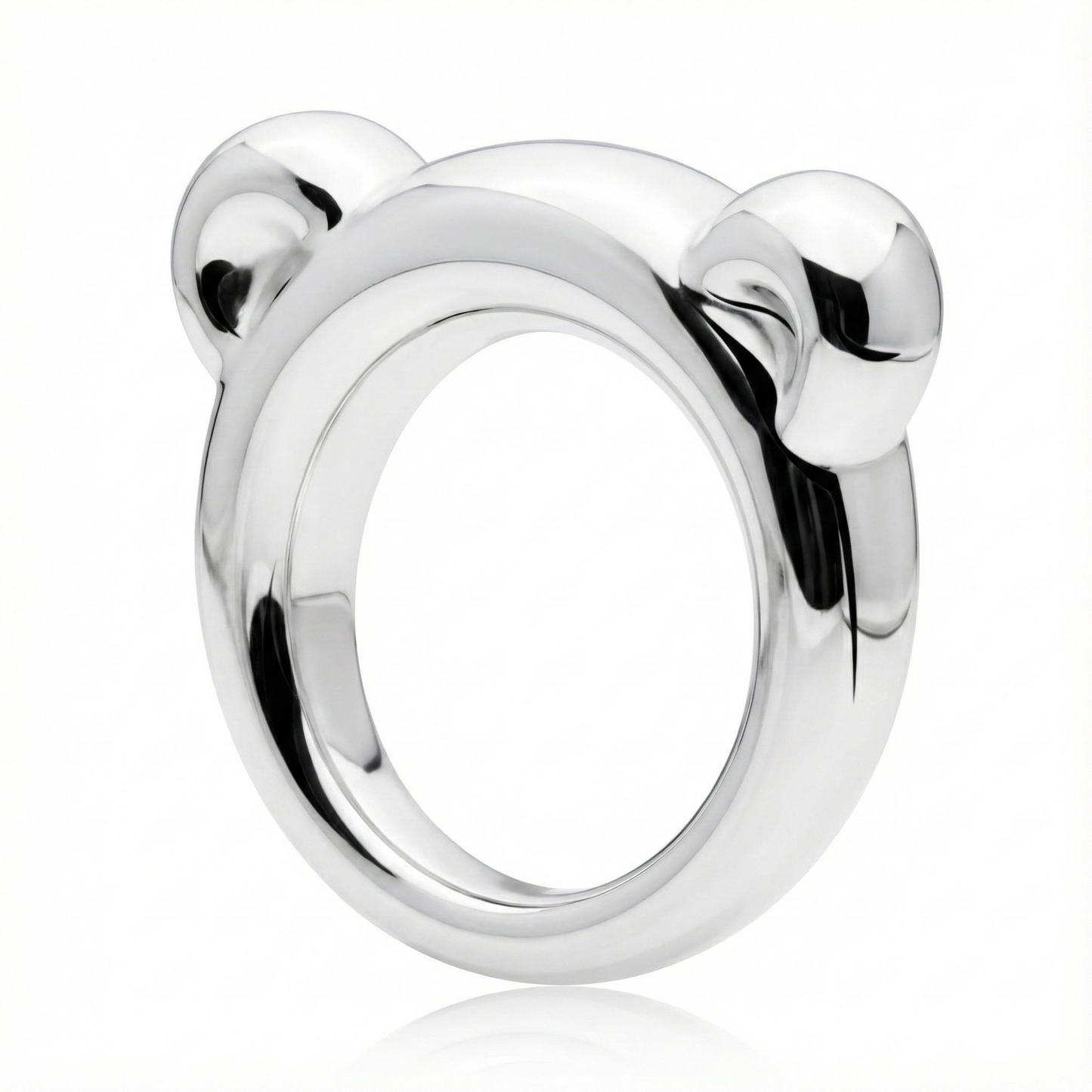 Anillo de Plata 925 modelo WInter Bear de lado