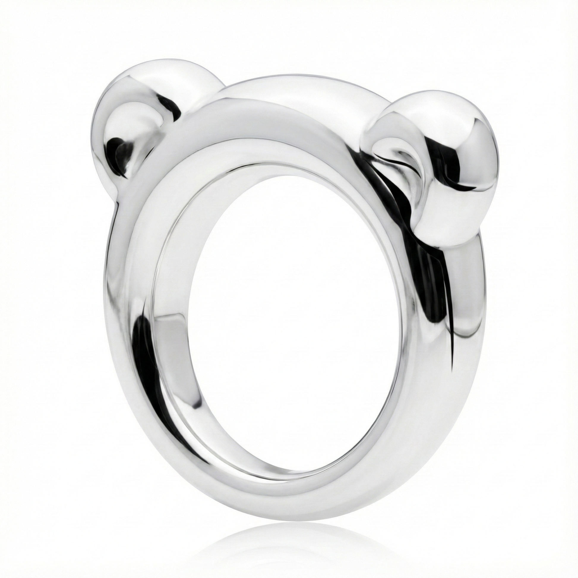 Anillo de Plata 925 modelo WInter Bear de lado