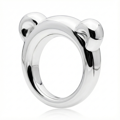 Anillo de Plata 925 modelo WInter Bear de lado